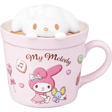 Sanrio Latte Art Mug My Melody 3D with Lid Pink - Kawaii Toys